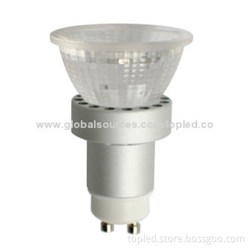 Waterproof crystal COB 5W GU10 dimmable LED Spotlight